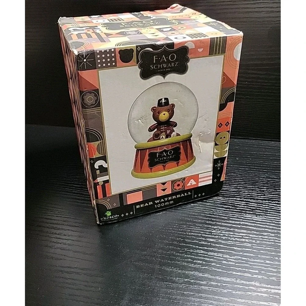 Department 56 FAO Schwarz SNOW GLOBE Bear 🐻